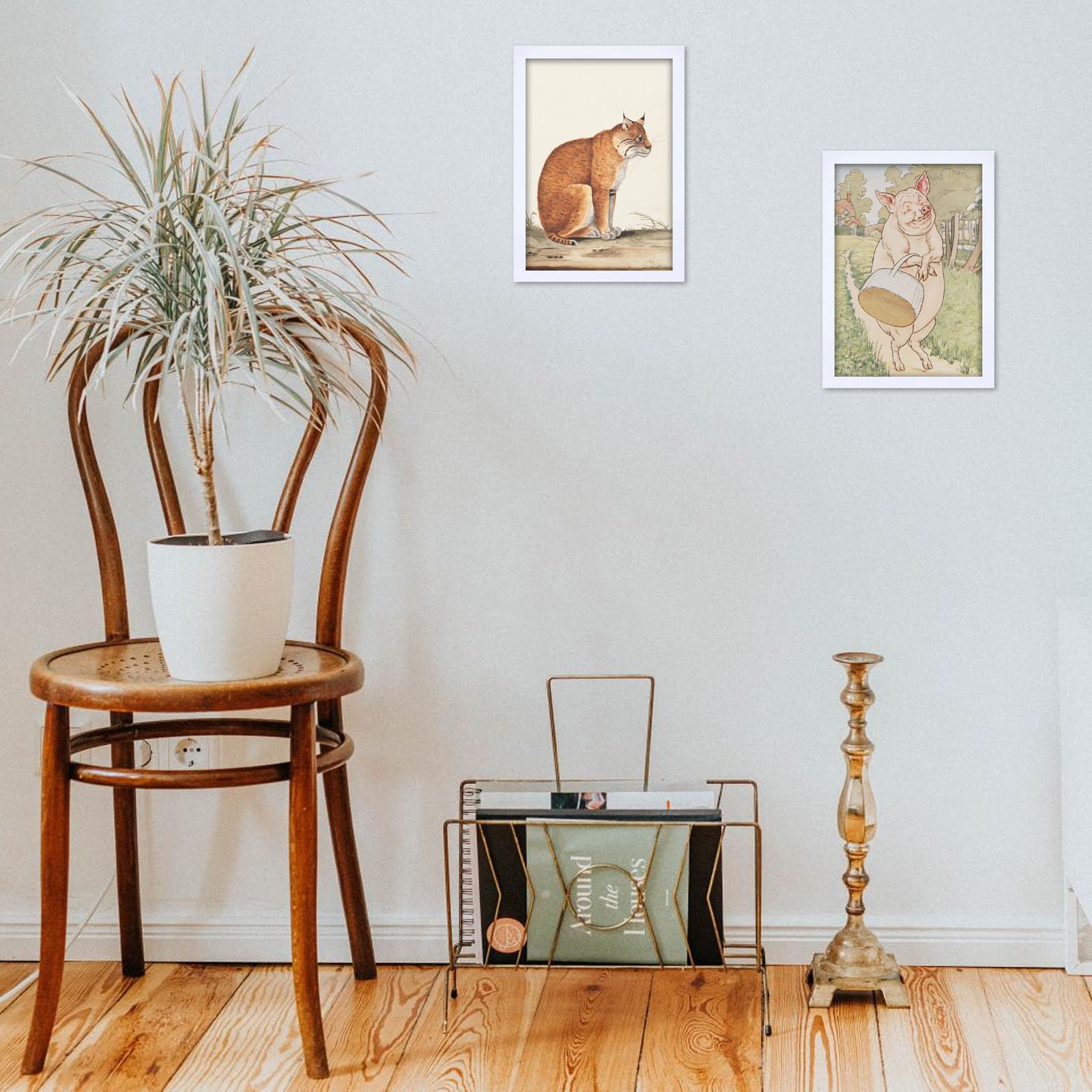 THCASITO Picture Frames 8x12 White Photo Frames without Mat for Wall and Tabletop Decor, Set of 2